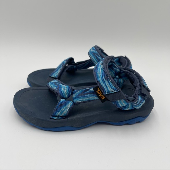 Teva Kid's 11 Hurricane XLT 2 Sandal Delmar Sea Blue Wave 1019390Y Waterproof - Picture 2 of 12